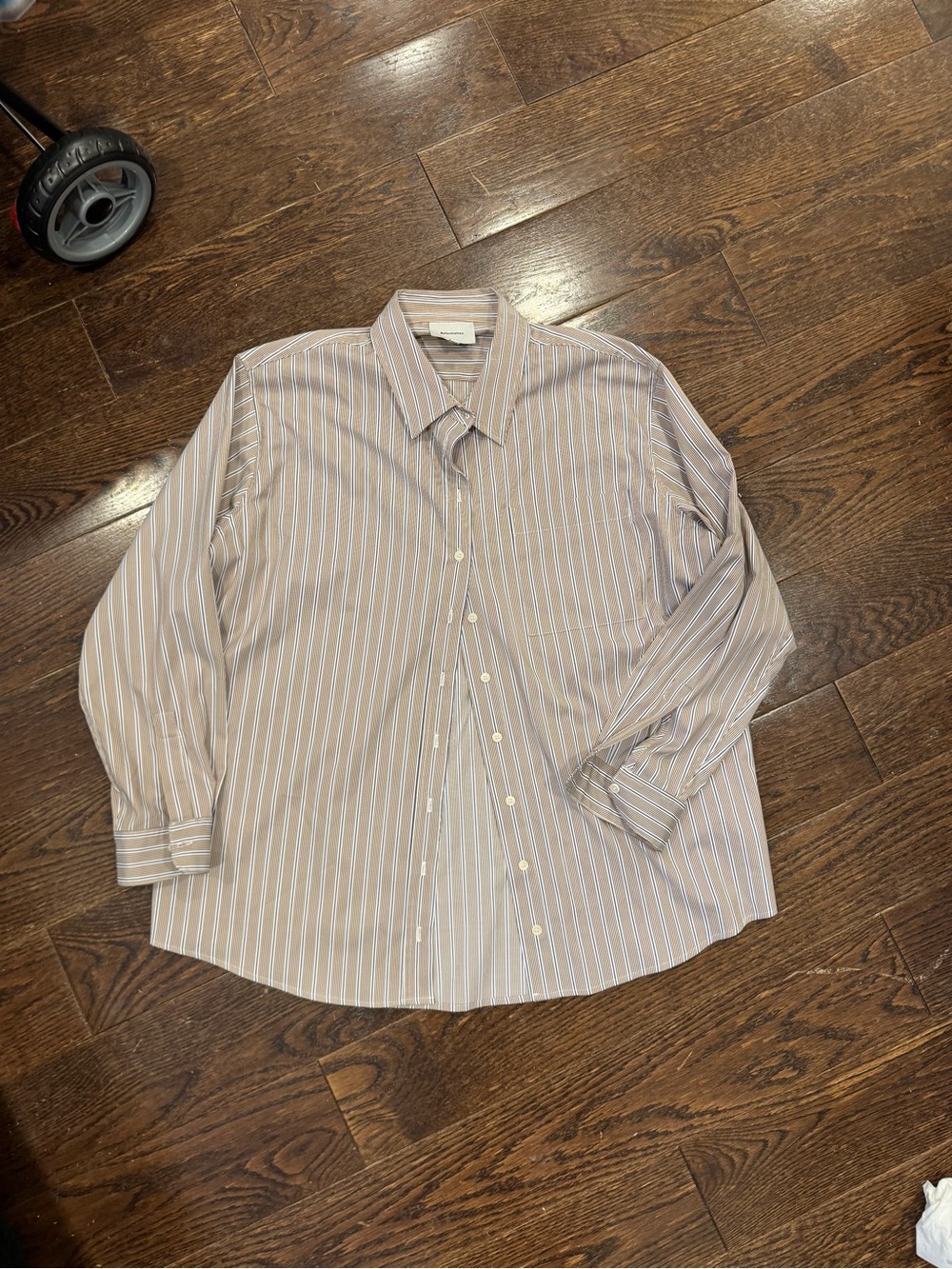 Reformation parker relaxed shirt Es striped button up - Picture 3 of 4